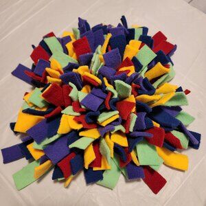 Snuffle Mat acts as a Dog Stimulation Toy - Multi Color